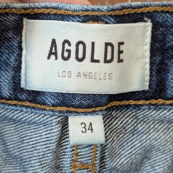 Agolde Fran Low Slung Straight Jeans (34) - Picture 11 of 15